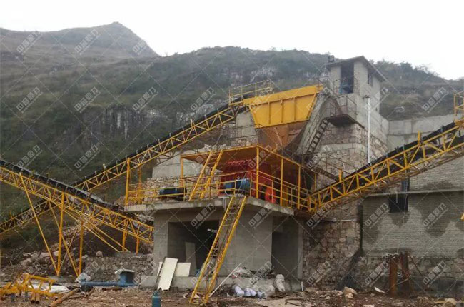 貴州貴陽一建時產1200噸砂石（shí）骨料生產線案例展示2