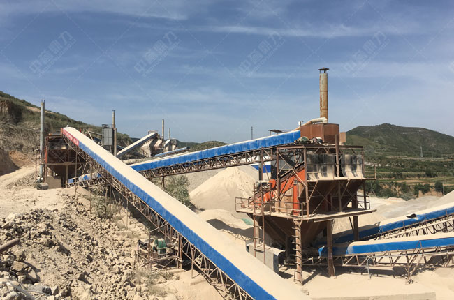 山西長治恒泰建（jiàn）材時產800噸石料（liào）生產線（xiàn）