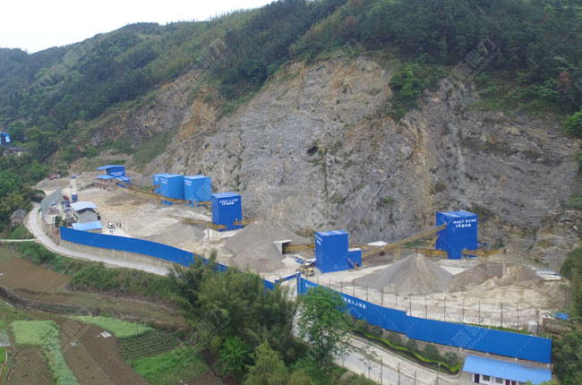 四川宜（yí）宾（bīn）和顺建材（cái）时产600吨砂石骨料生产线