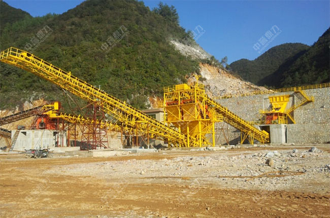 贵州山河永清建材时产1000吨骨料生产线