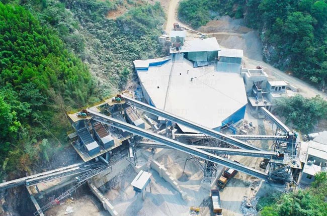 四川宜宾年产120万（wàn）吨石灰岩破碎生产线