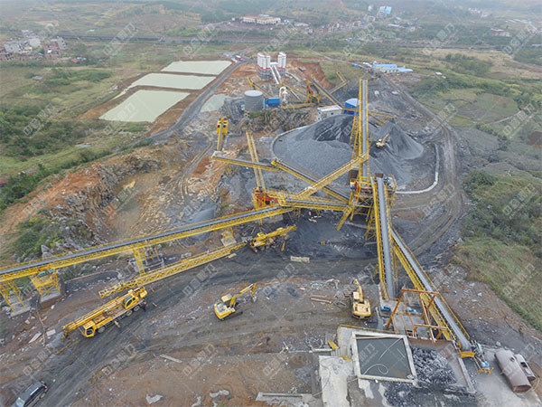 湖南省衡陽市耒（lěi）陽市泰安建材時產500噸破碎製砂生產（chǎn）線