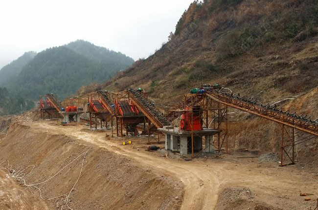 贵州中源建材时产1200吨砂石（shí）生产线