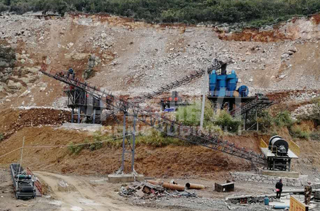 湖南張家界大眾建材時產100噸製砂生產線